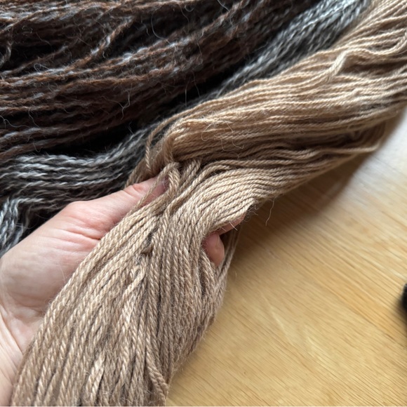 100% Alpaca Ribbed Beanie Hand Knit S M L Unisex Natural Undyed - Picture 12 of 15